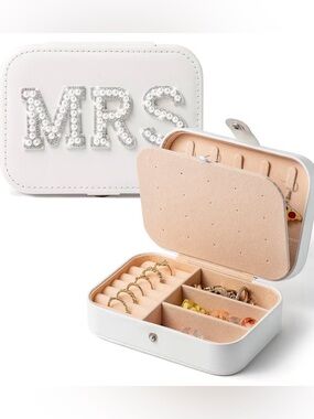 MRS Bridal Bejeweled Travel Jewelry Box/Clutch
